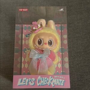 Brand new never opened Pop Mart Yellow and Pink Labubu Figurine